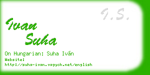 ivan suha business card